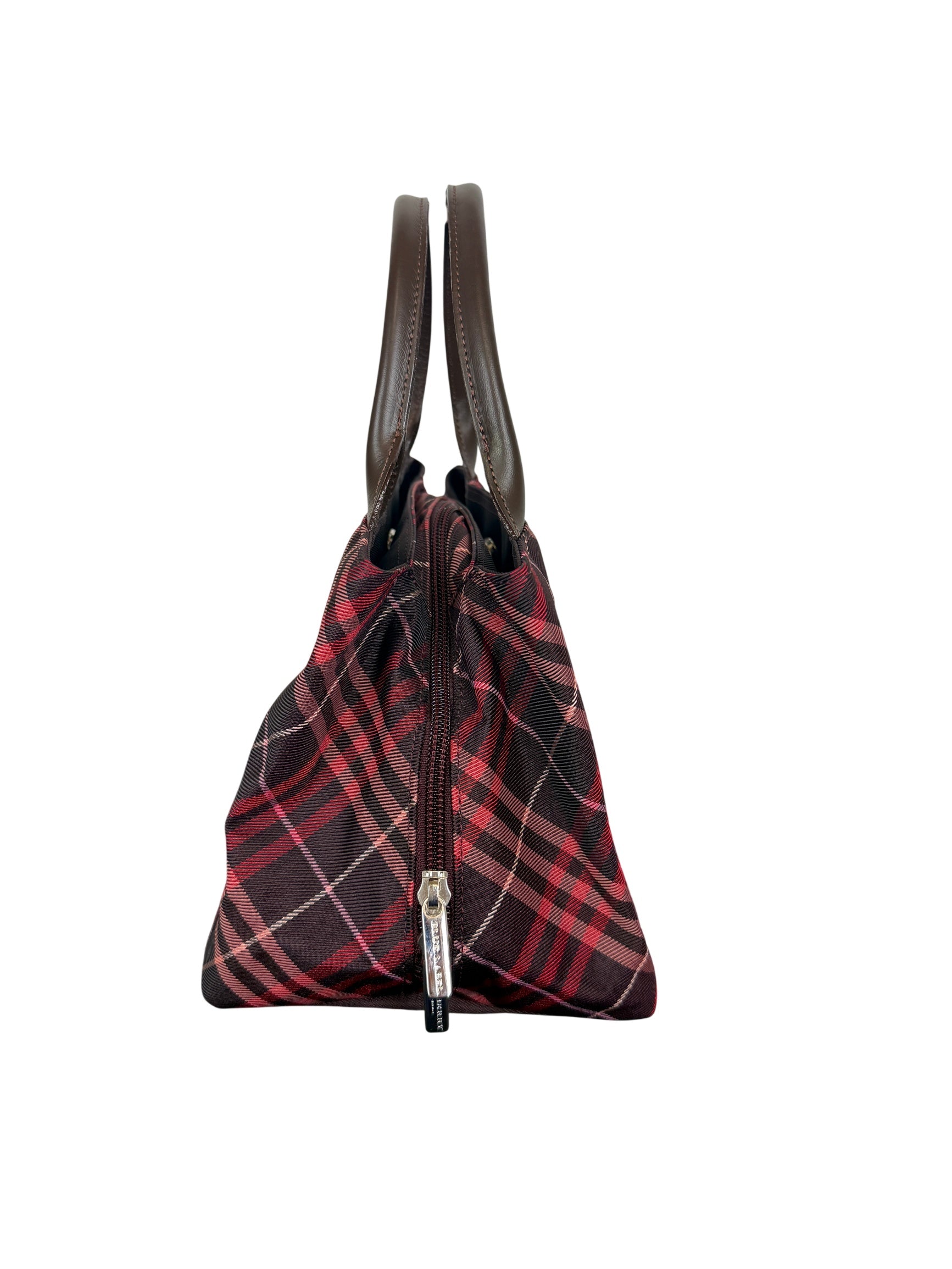 Burberry Blue Label Plaid Tote Bag