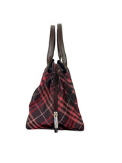 Burberry Blue Label Plaid Tote Bag
