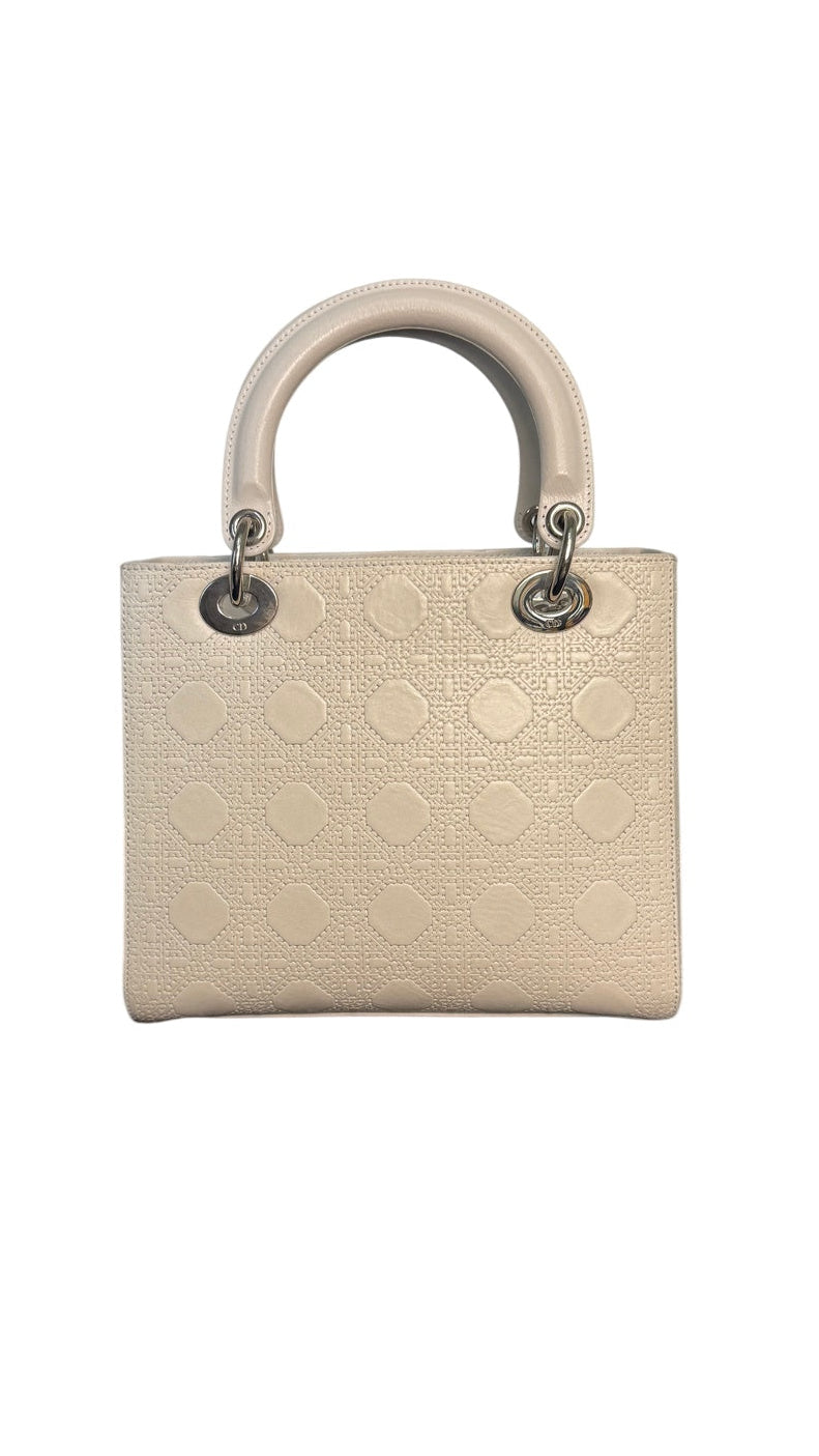 Dior Lady Dior Medium Leather Handbag