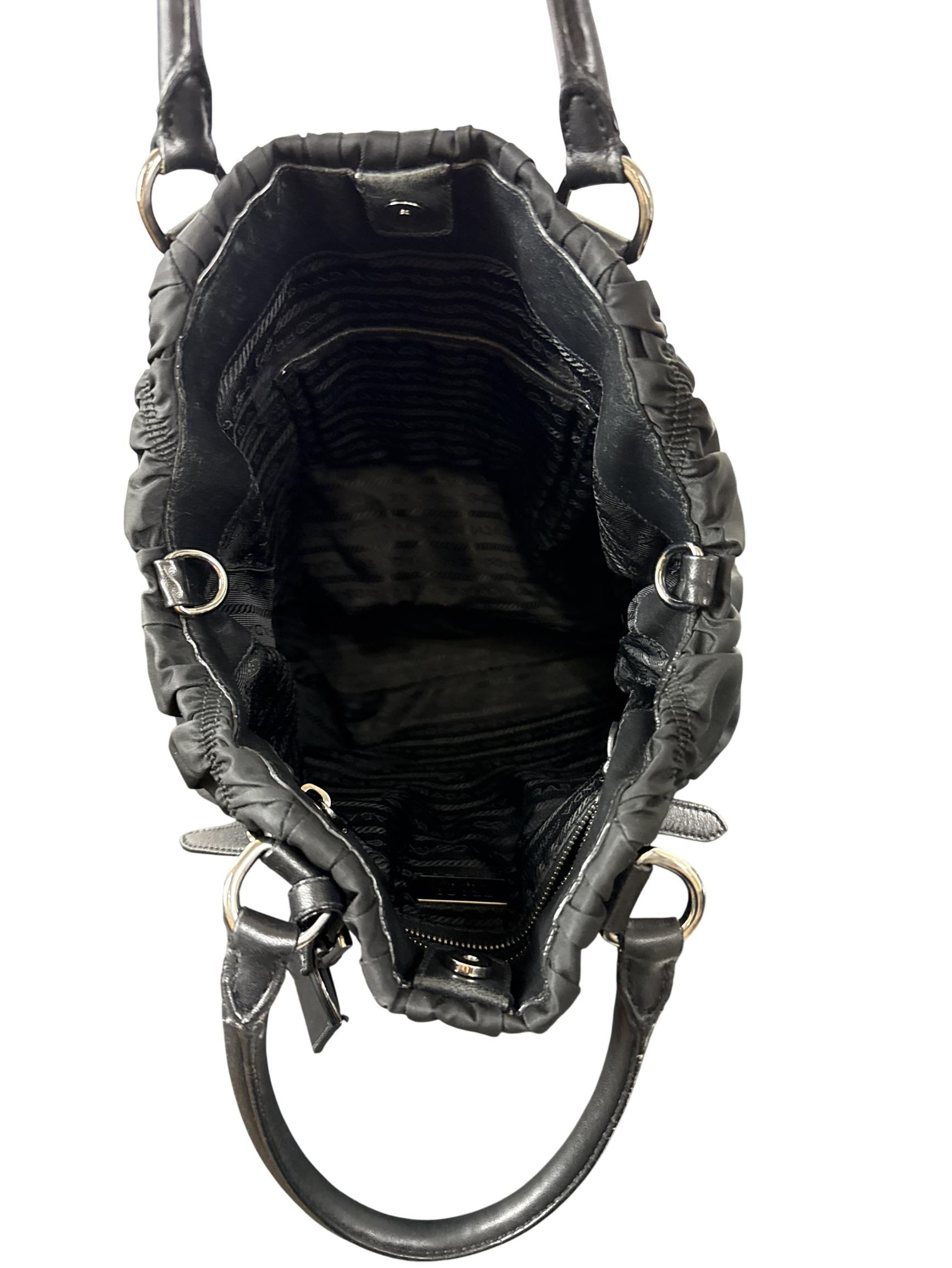 Prada Tessuto Gaufre Tote Handbag