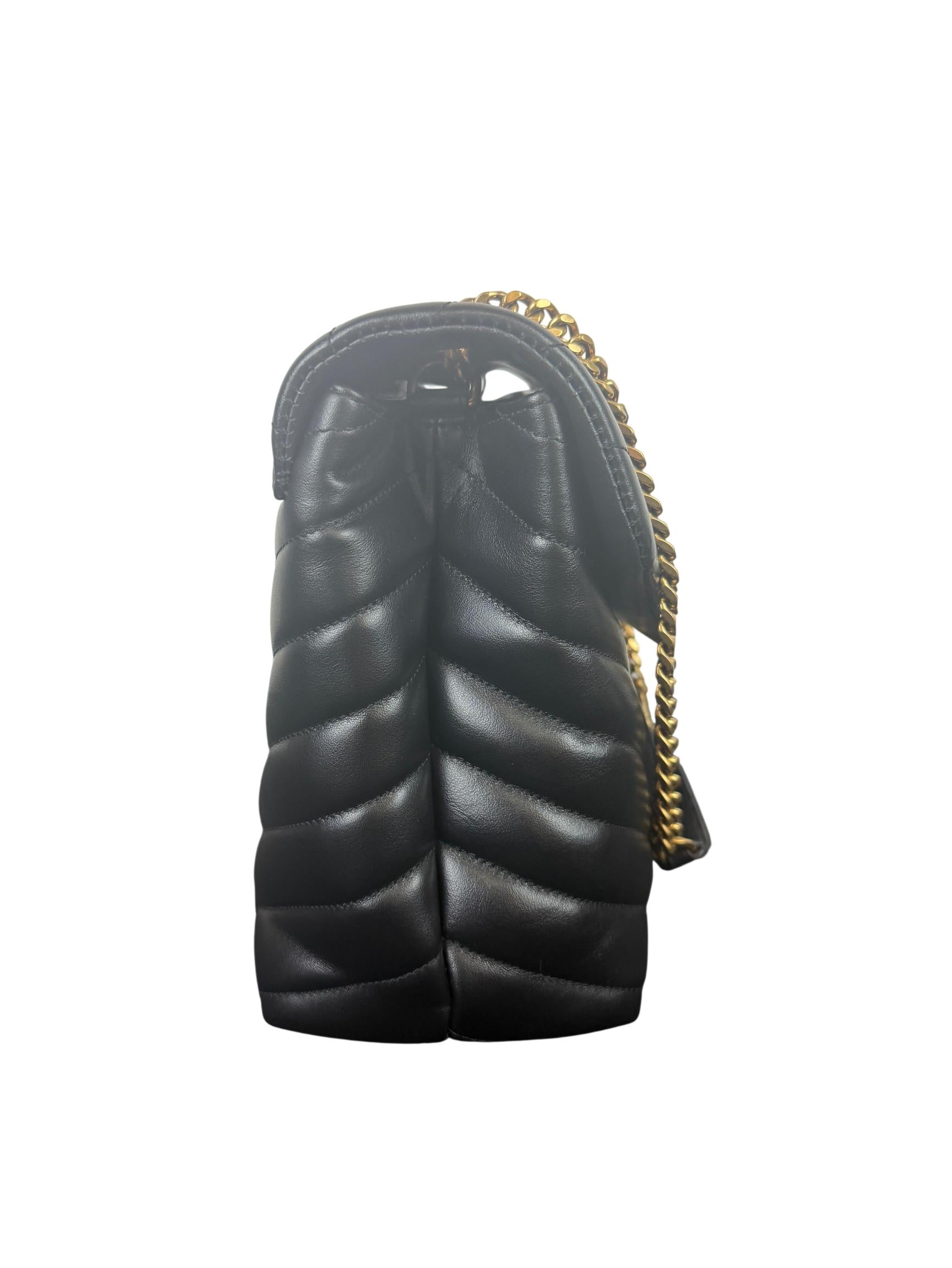 Saint Laurent Loulou Medium Puffer Quilted Leather Shoulder Bag