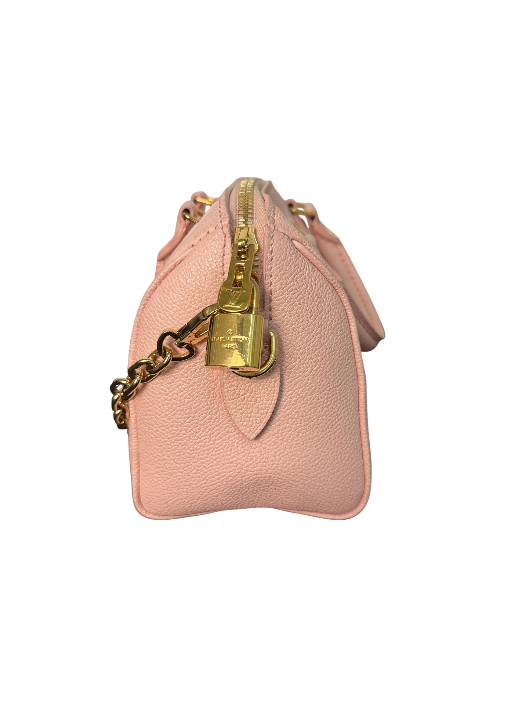 Louis Vuitton Monogram Pink Empreinte Giant Speedy 20