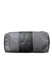 Louis Vuitton Keepall Bandoulière 50 Monogram Eclipse Duffle Bag