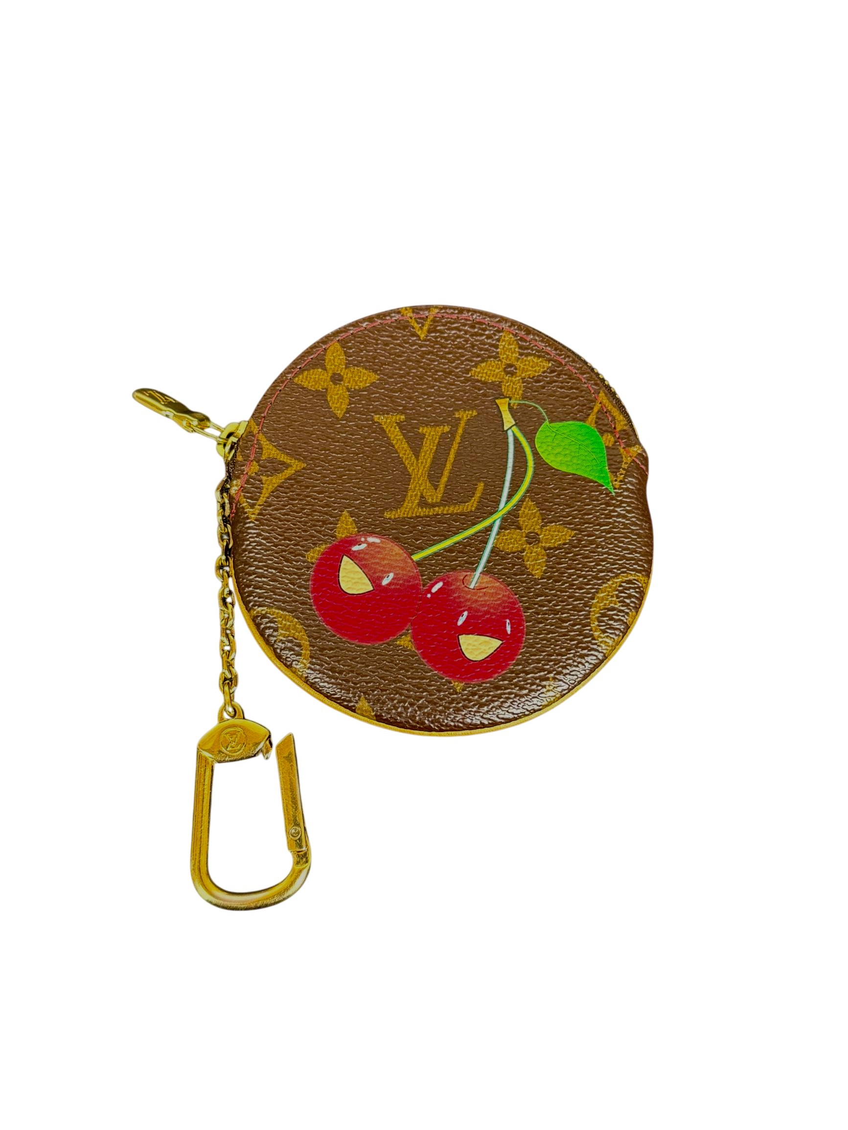 Louis Vuitton Monogram Cerises Round Coin Purse, Limited Edition x Takashi Murakami