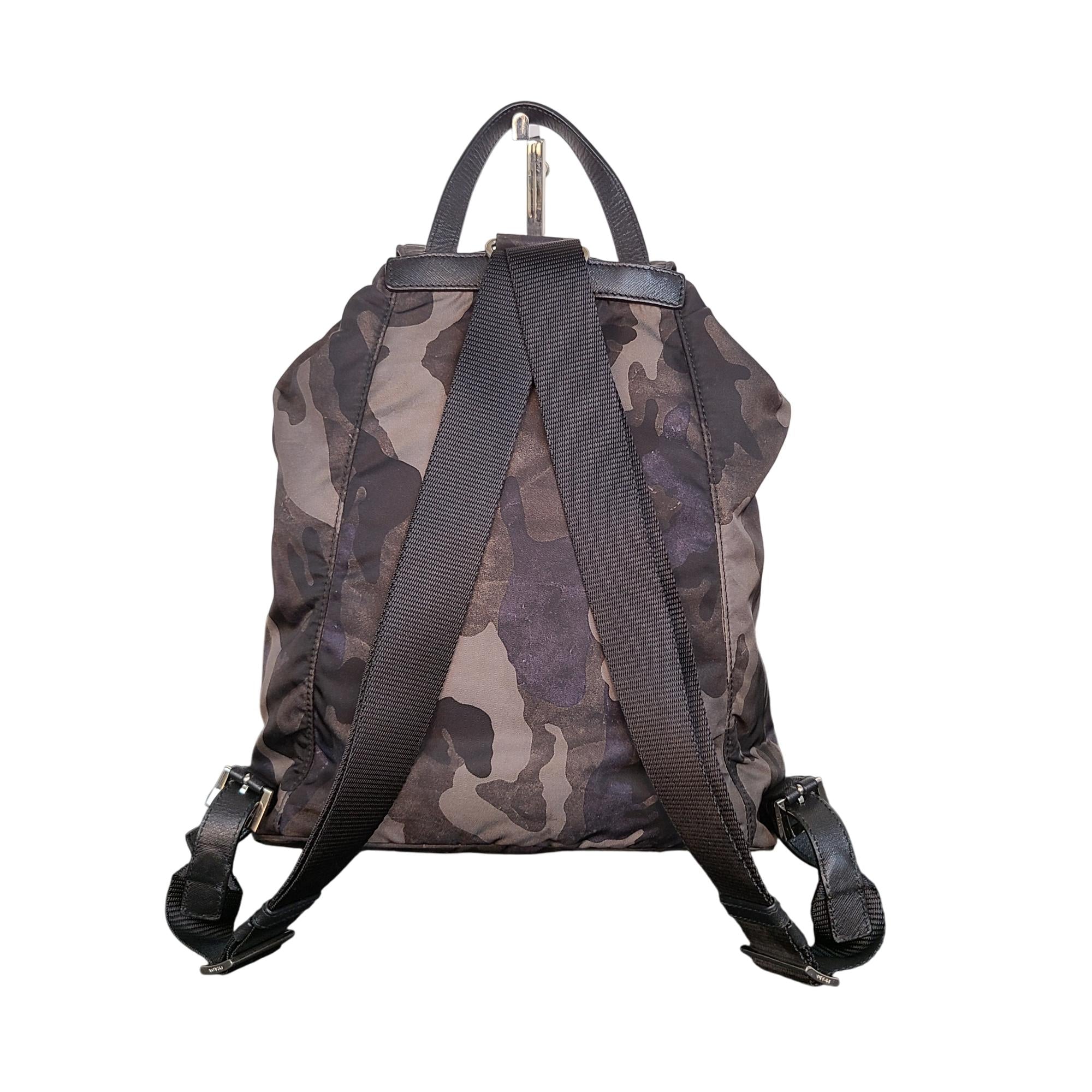 Prada Tessuto Nylon Camouflage Backpack