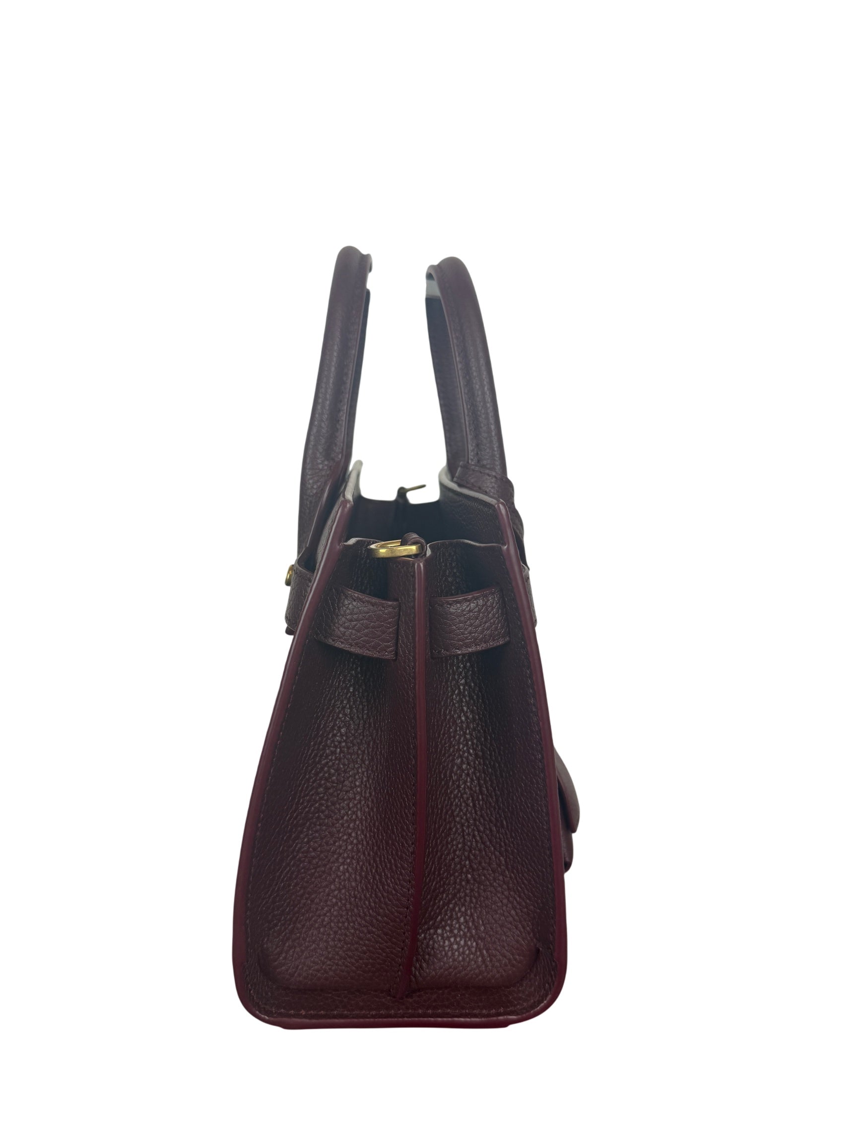Saint Laurent Sac de Jour Nano Top Handle Bag in Bordeaux