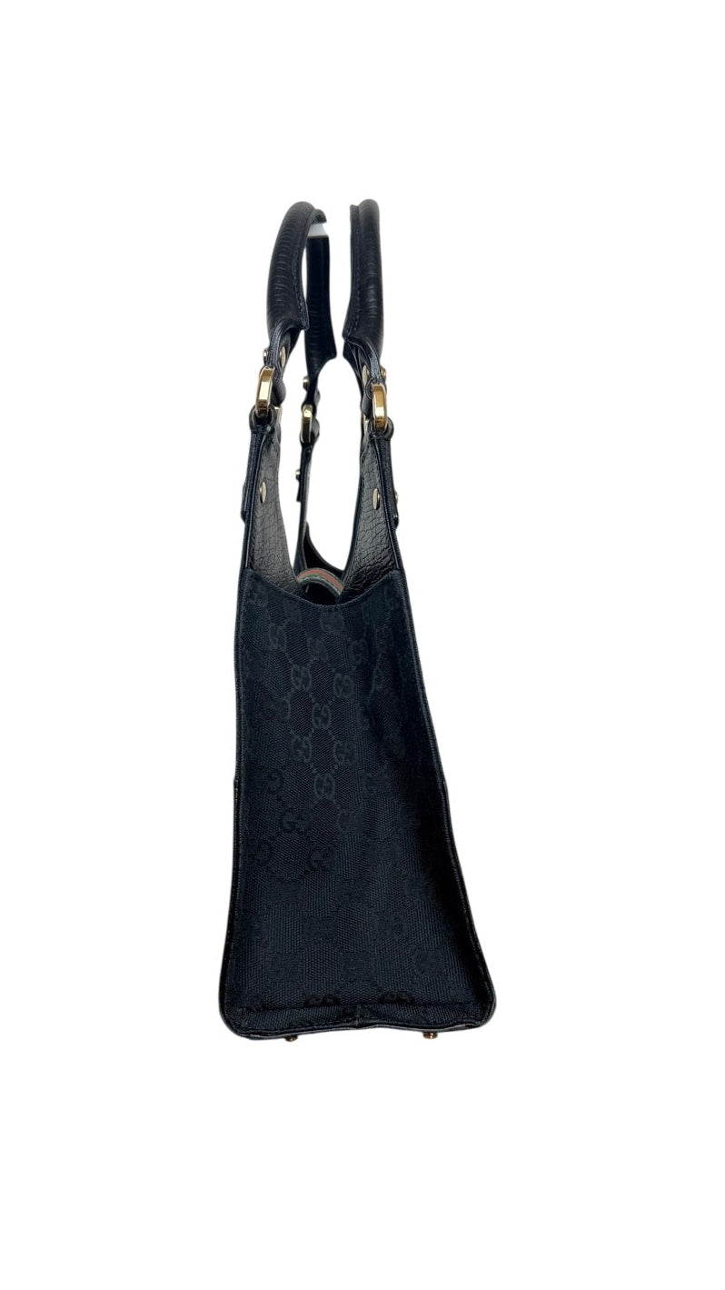 Gucci Vintage Junco Web Handbag