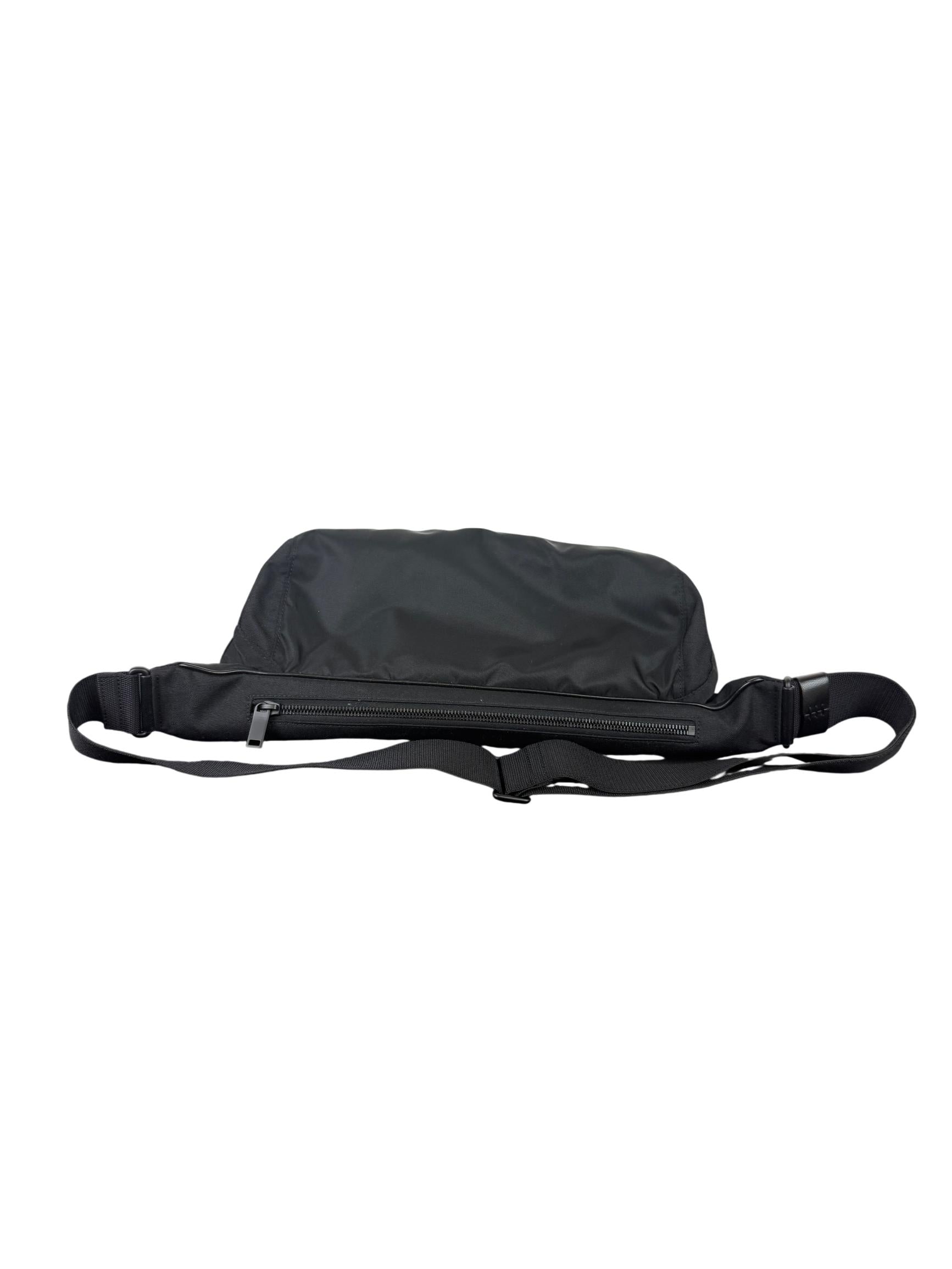 Saint Laurent Logo Embroidery Nylon Crossbody Bag