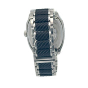 David Yurman Thoroughbred Dual Time GMT Watch Stainless Steel Black Dial T306-dst