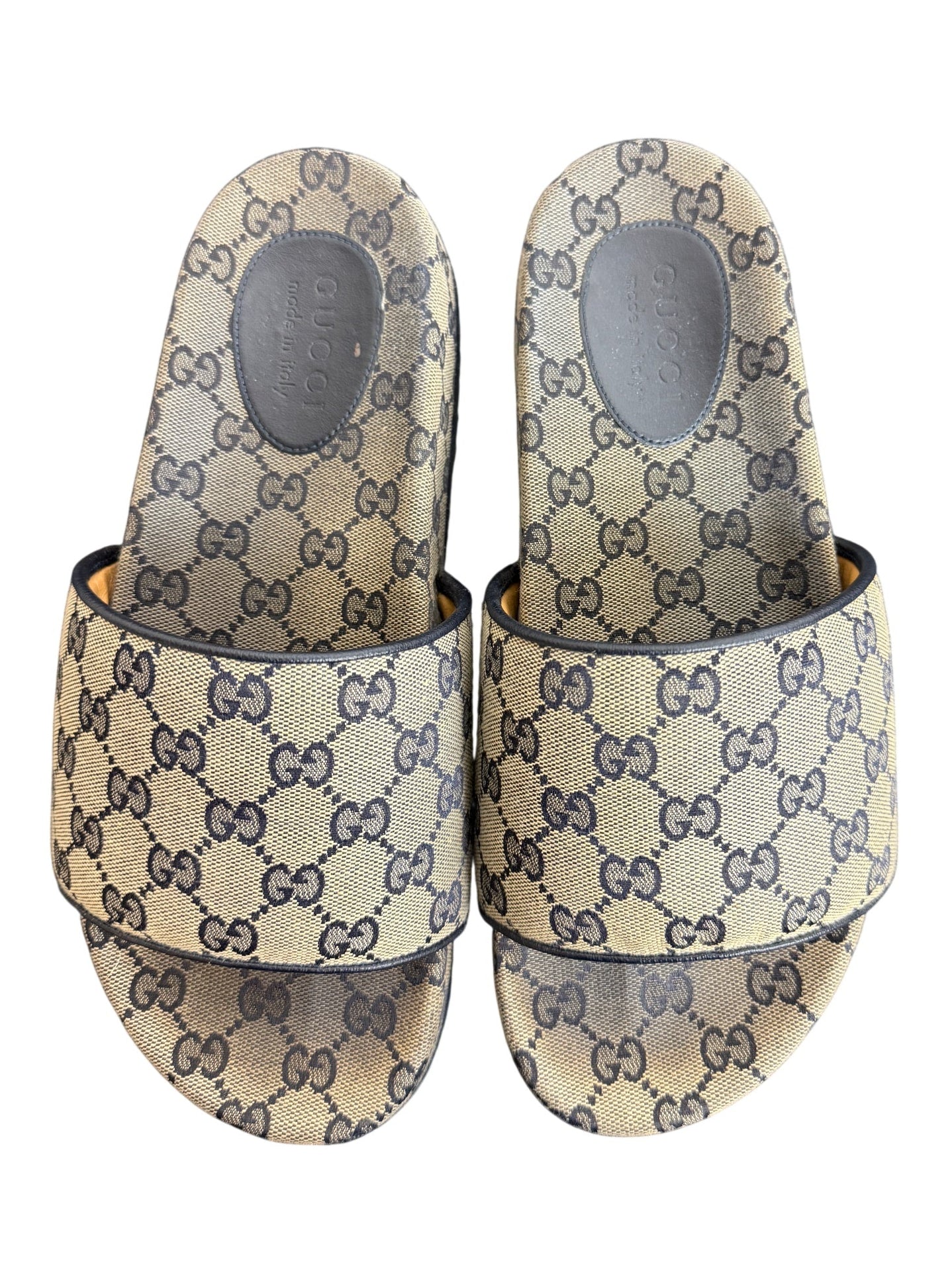 Gucci GG Monogram Canvas Slide Sandals