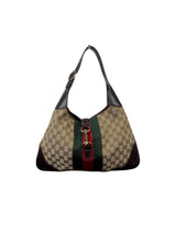 Gucci Jackie 1961 Medium GG Canvas & Leather Hobo Bag