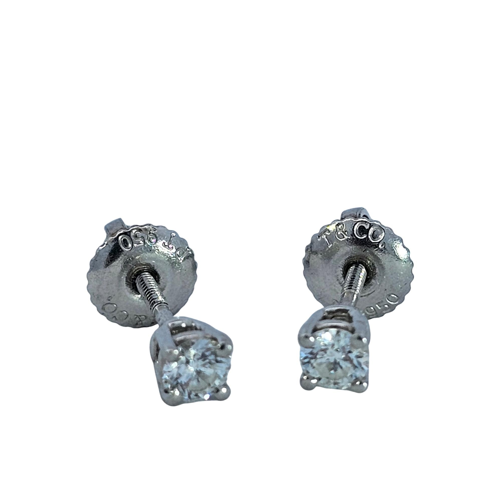 Tiffany & Co. Platinum and Diamond Stud Earrings