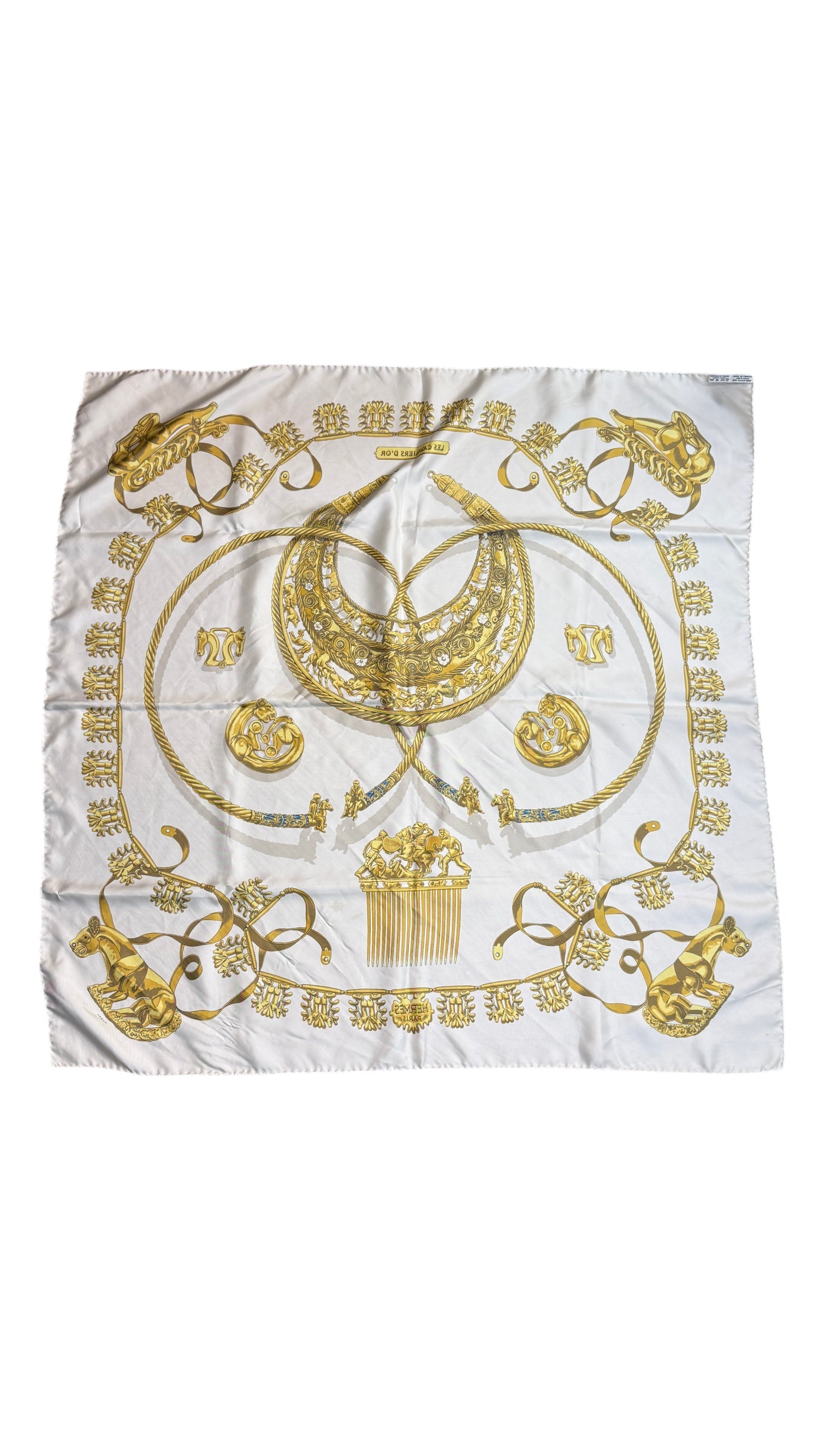 Hermès Les Cavaliers d'Or Silk Scarf