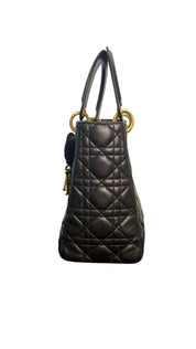 Dior Lady Dior Cannage Medium Lambskin Handbag
