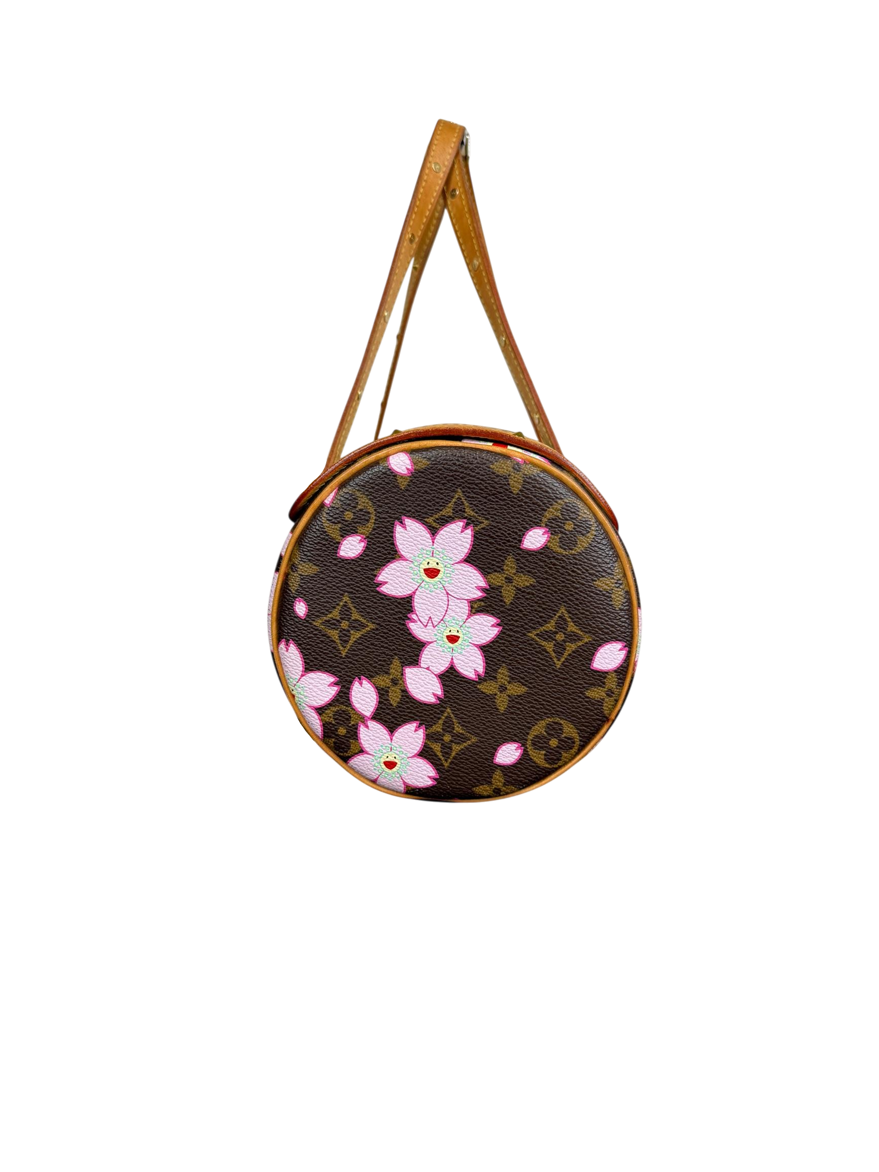 Louis Vuitton x Takashi Murakami Monogram Cherry Blossom Papillon Handbag 2003