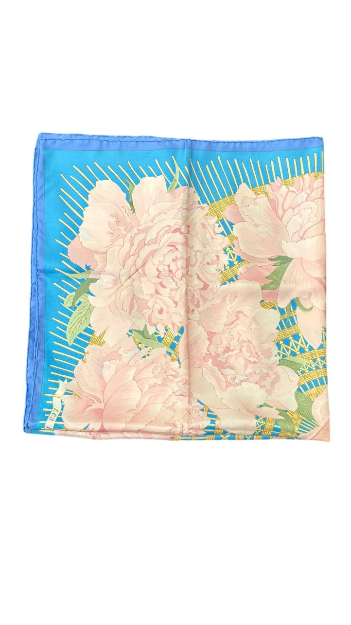 Hermès "Les Pivoines" Silk Scarf