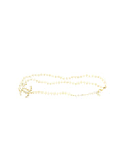 Pearl Necklace with Crystal CC Logo Pendant Chanel