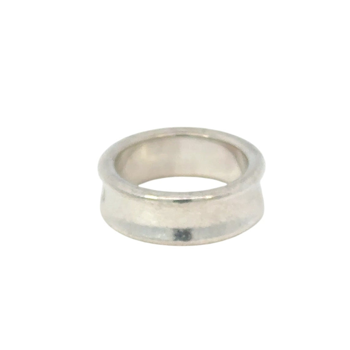 1837 Sterling Silver Band Ring, 6.8mm Wide, Vintage 1997 Tiffany & Co. 925
