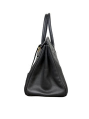 Hermès Birkin 35 Black Clemence Leather Handbag with Gold Hardware