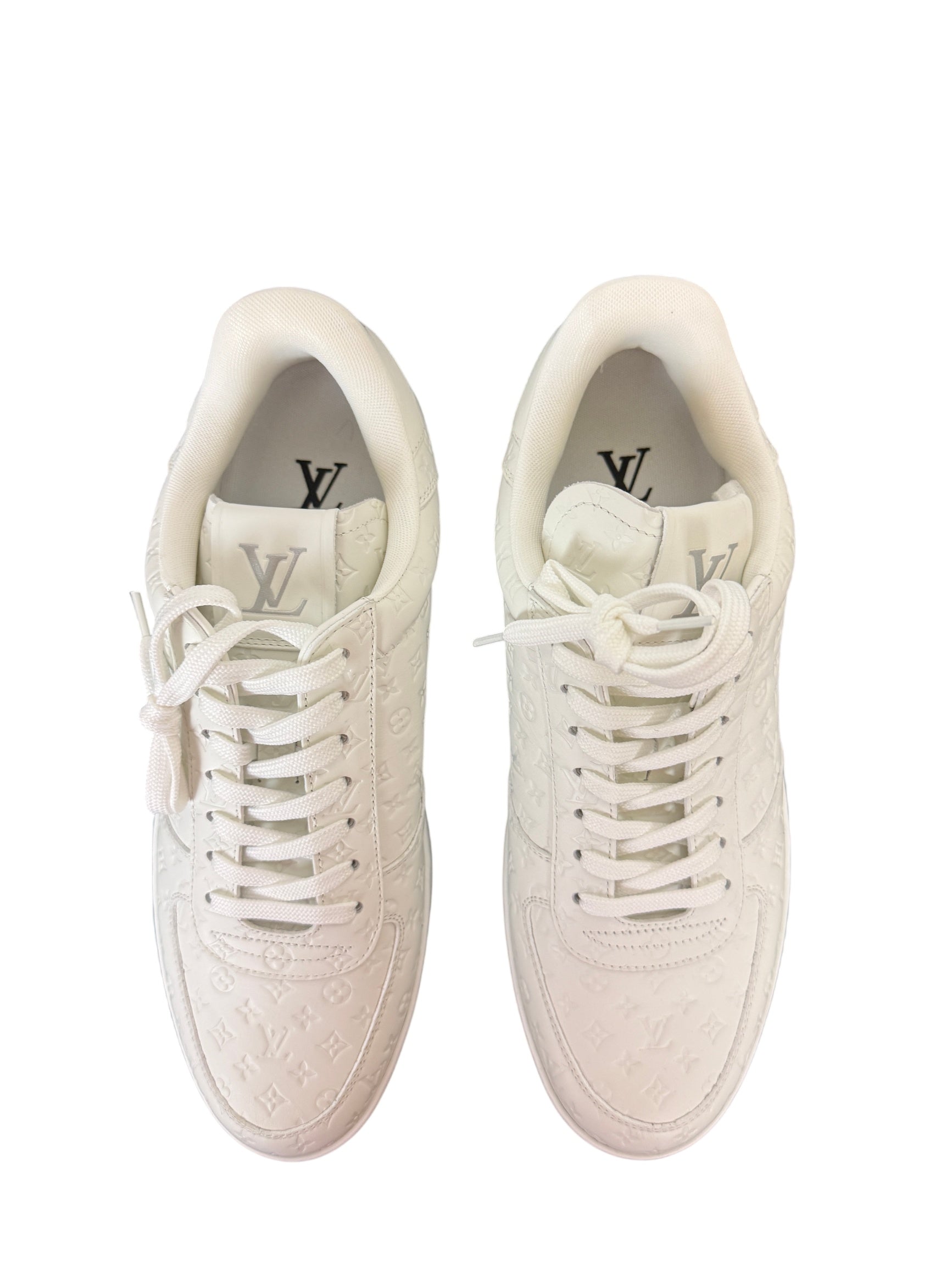 Louis Vuitton Rivoli Sneaker 'White Mini Monogram' Men's Size 8.5