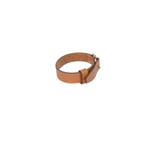Hermès Nigel Leather Bracelet in Brown with Silver Hardware