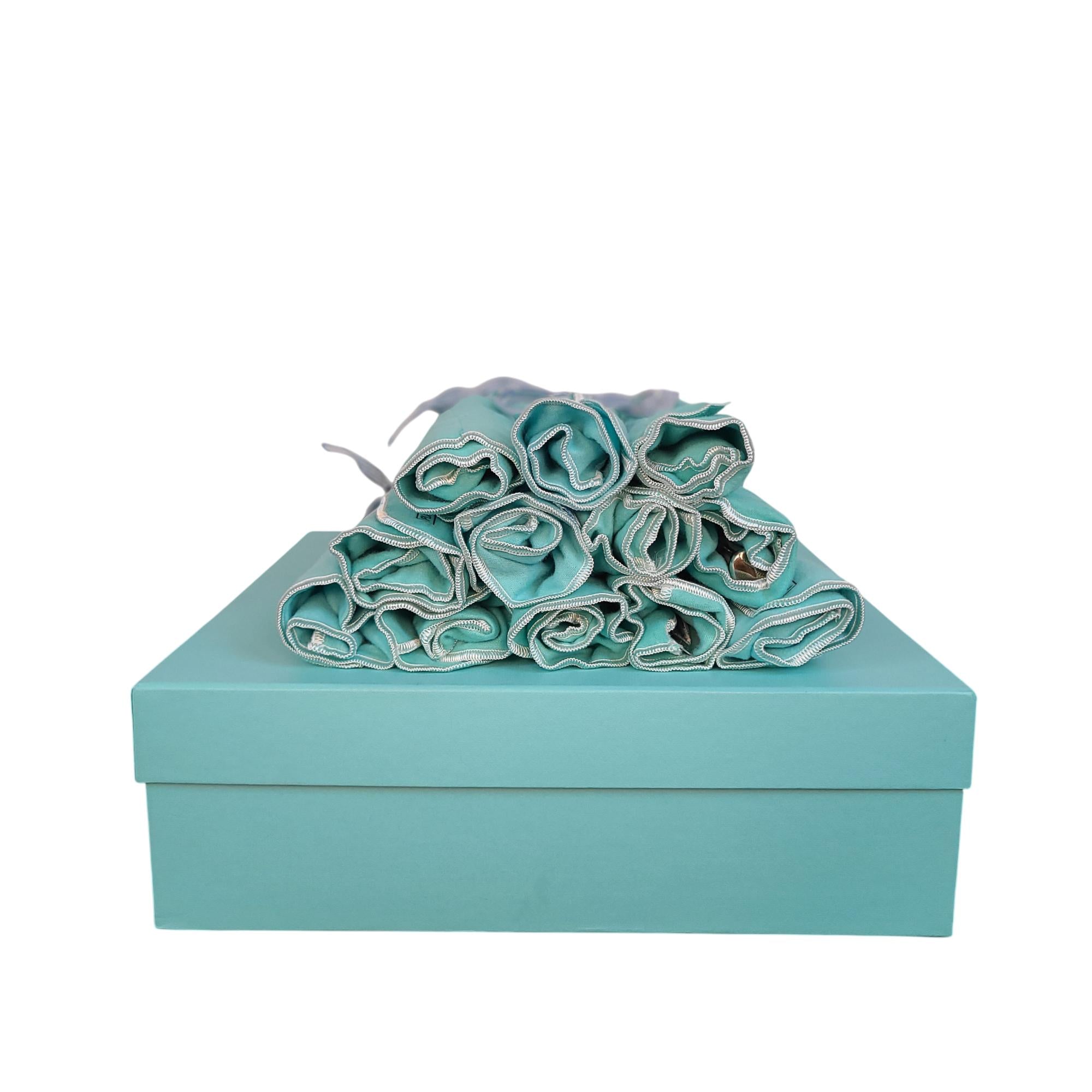 Tiffany & Co. Sterling Silver 48 Piece Silverware Set with Blue Storage Rolls