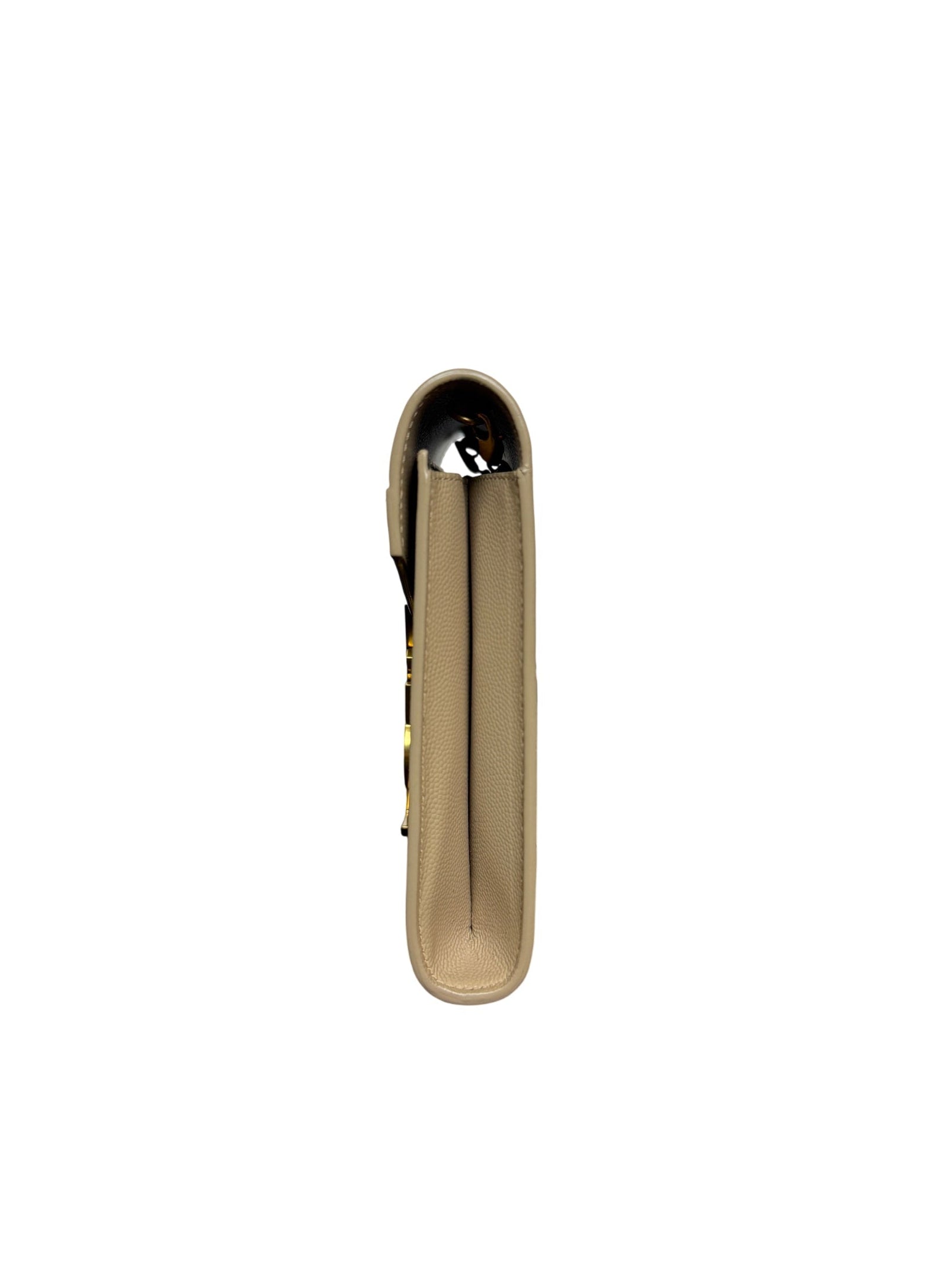 Saint Laurent Cassandra Grain de Poudre Beige Shoulder Bag