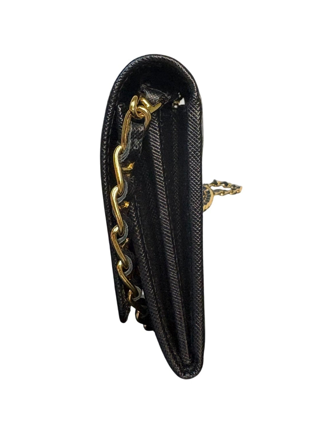 Prada Saffiano Leather Wallet on Chain Crossbody Bag