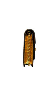 Tom Ford Gold Metallic Python Embossed Shoulder Bag