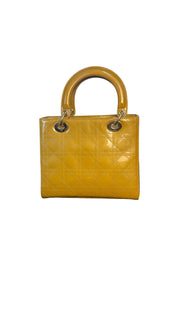 Dior Lady Dior Patent Leather Handbag