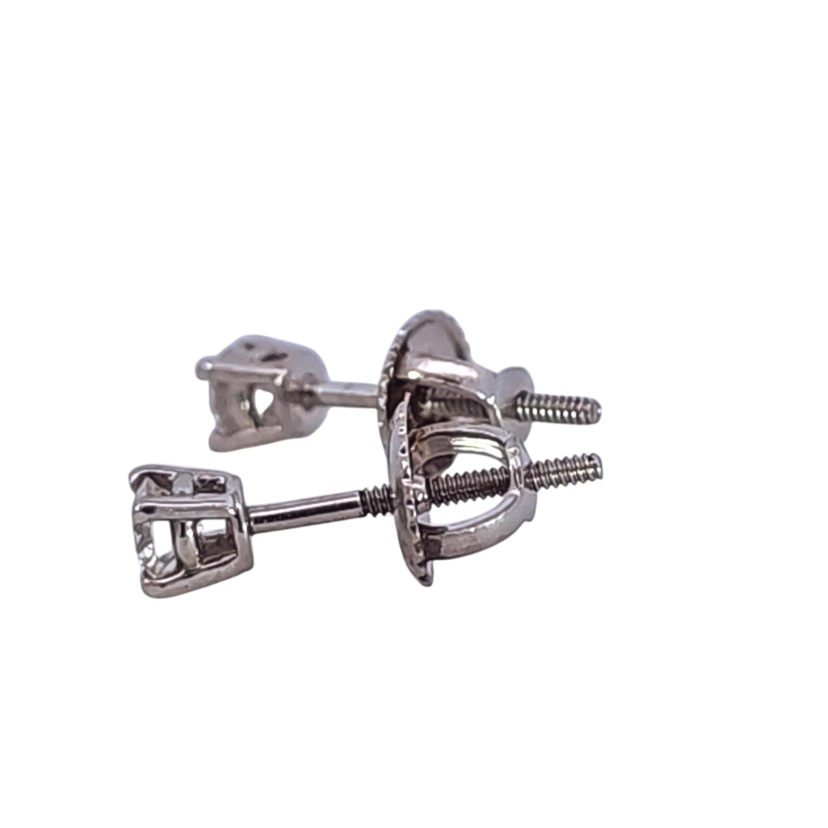 Tiffany & Co. Platinum and Diamond Stud Earrings