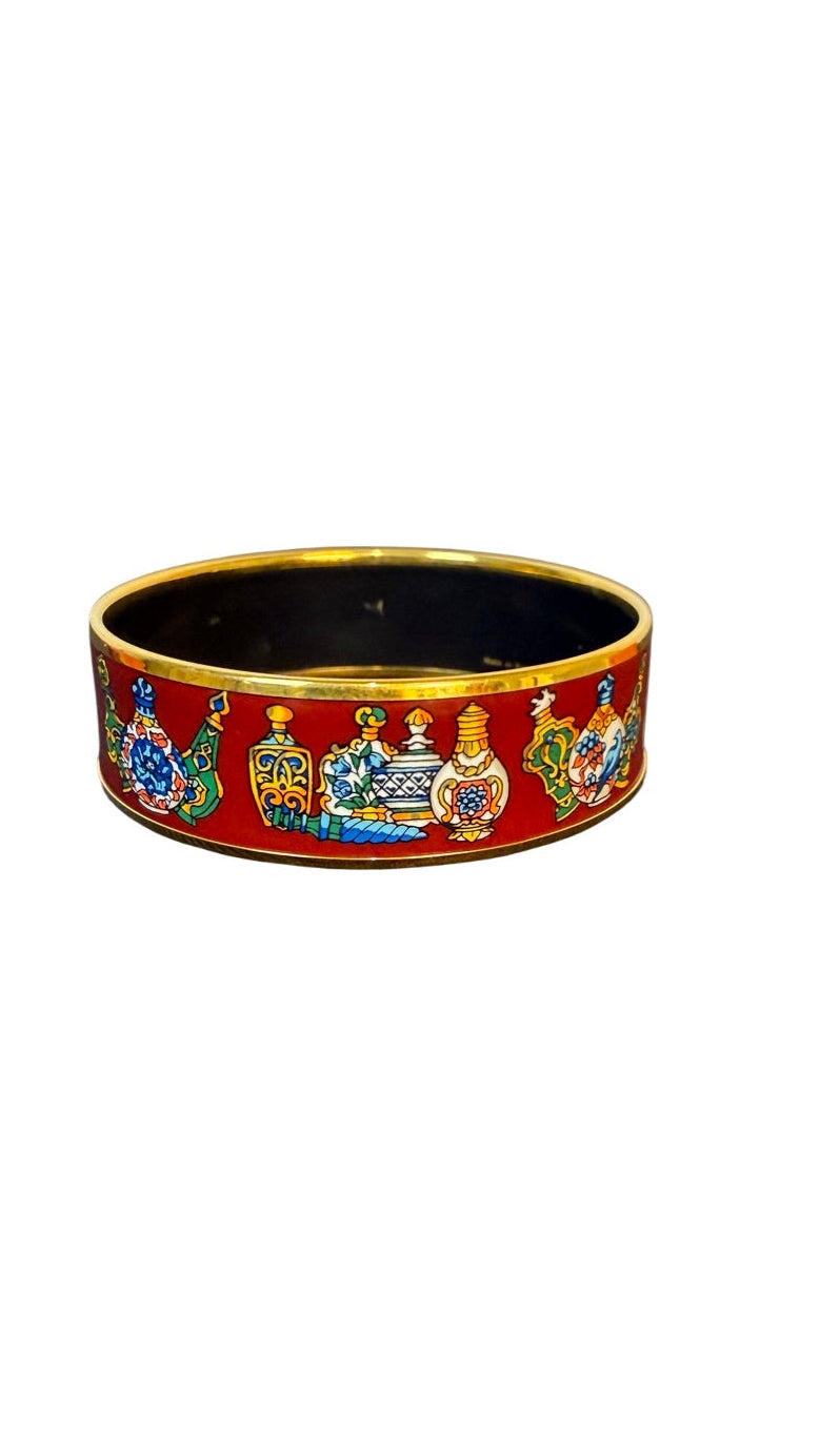 Hermès Vintage Enamel Bangle Bracelet