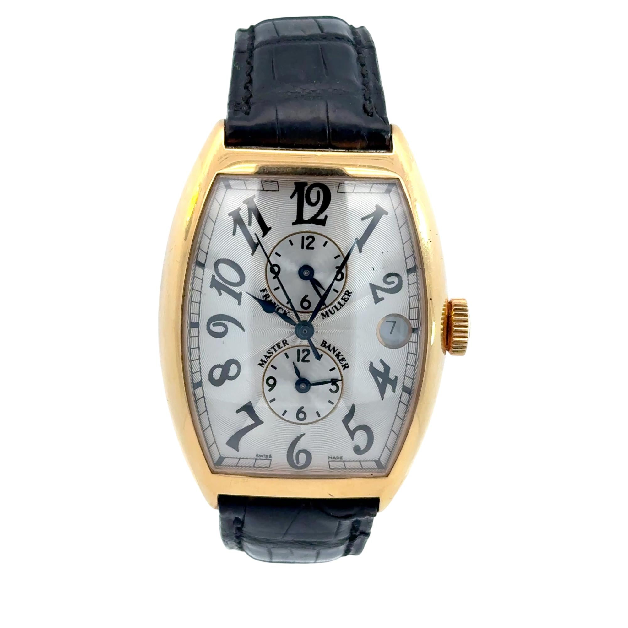 Franck Muller Master Banker 18K Yellow Gold Men's Watch 2852
