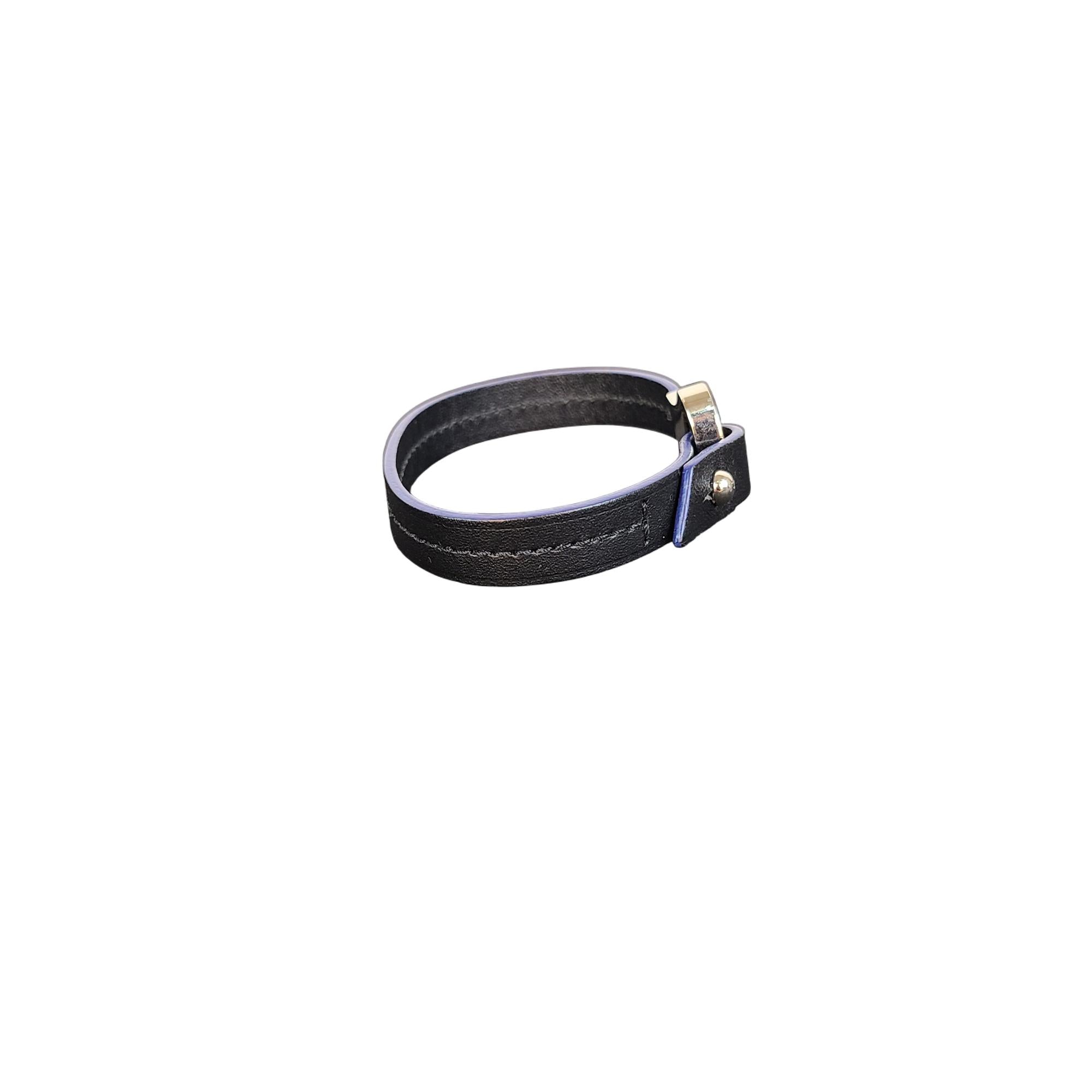 Louis Vuitton Archive Bracelet Black Leather Bracelet