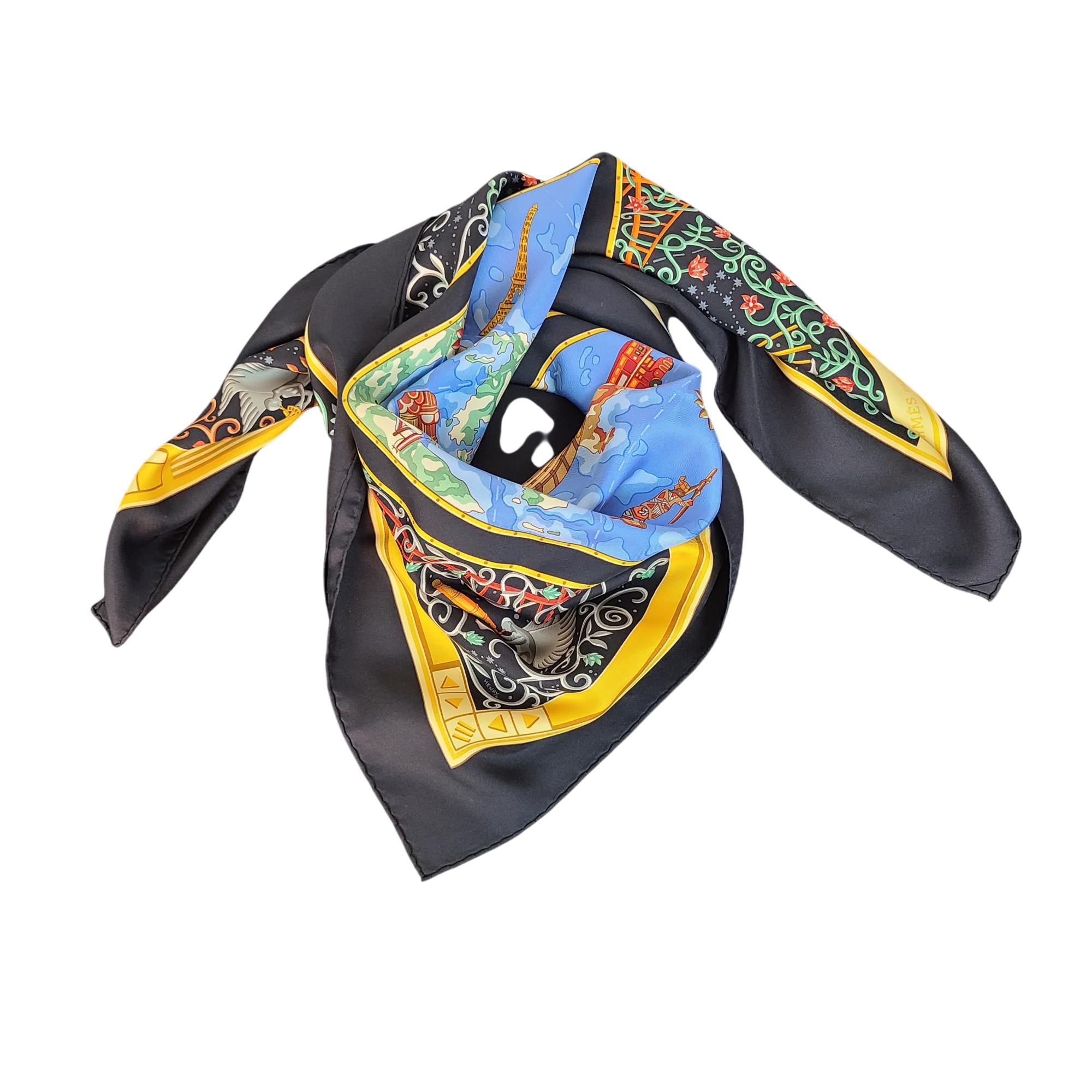 Hermès 'Around the World' Silk Scarf