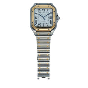 Cartier Santos de Cartier 40mm SS/18KYG 2023 White Dial W2SA0009