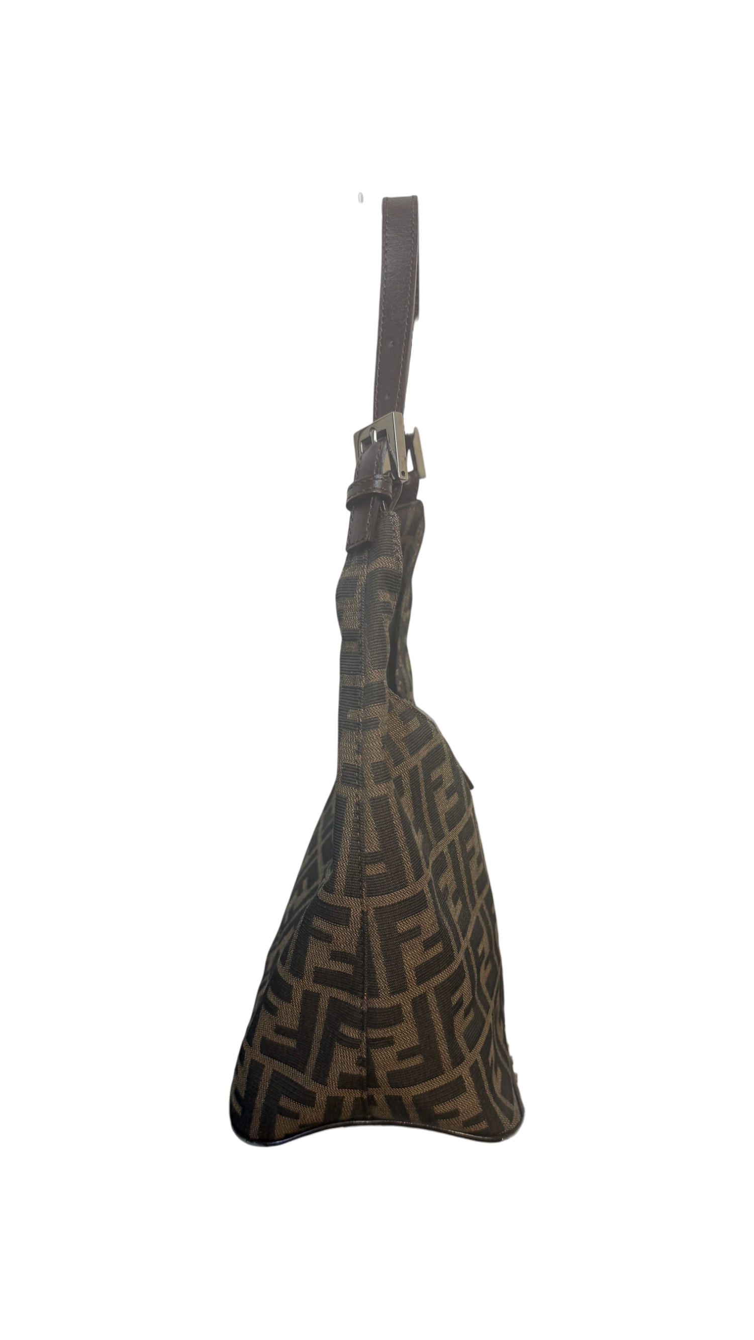 Fendi Vintage Zucca Canvas Shoulder Bag
