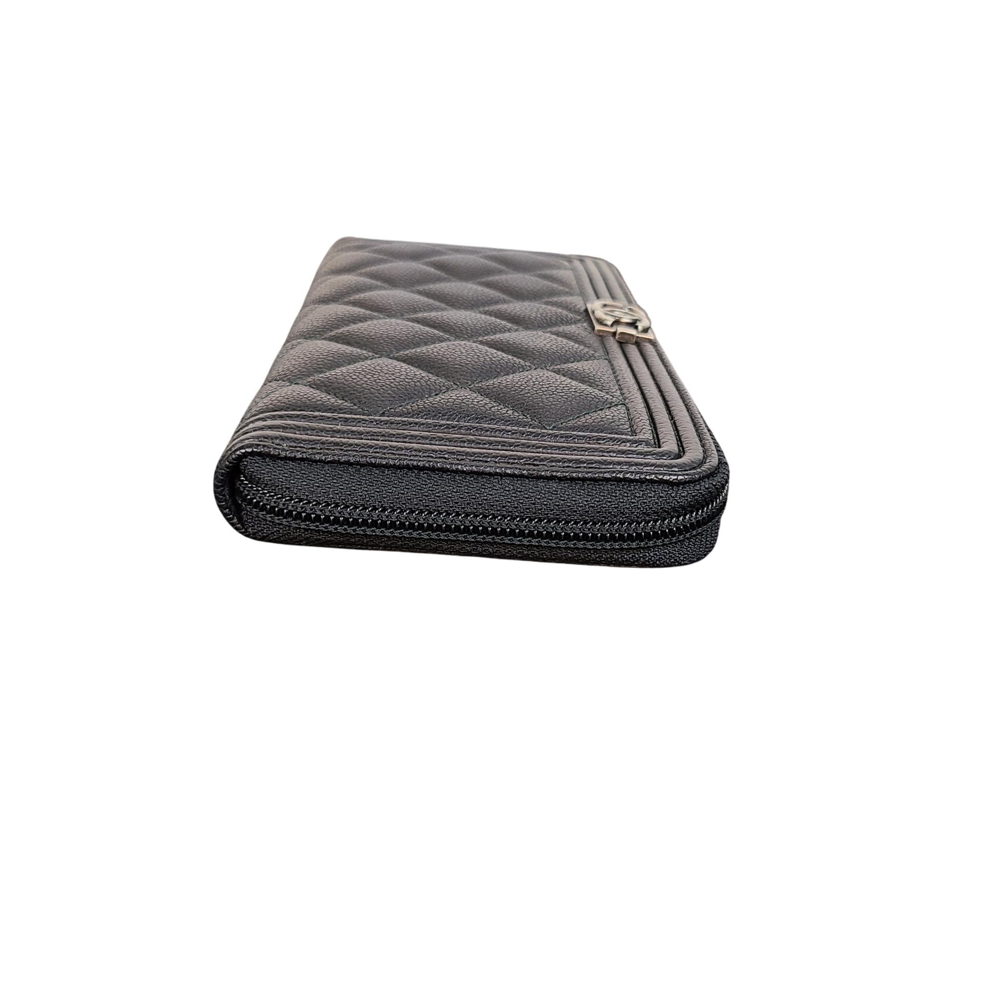 Chanel Boy Zip Around Wallet