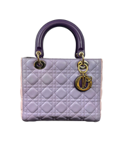 Christian Dior Lady Dior Medium Lambskin Handbag