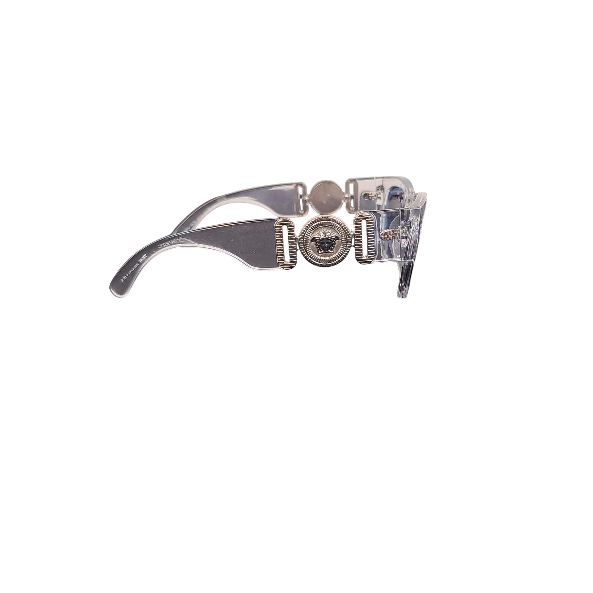 Versace Clear Square Sunglasses