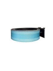 Louis Vuitton LV Initiales Damier Stripes 40mm Blue Reversible Belt