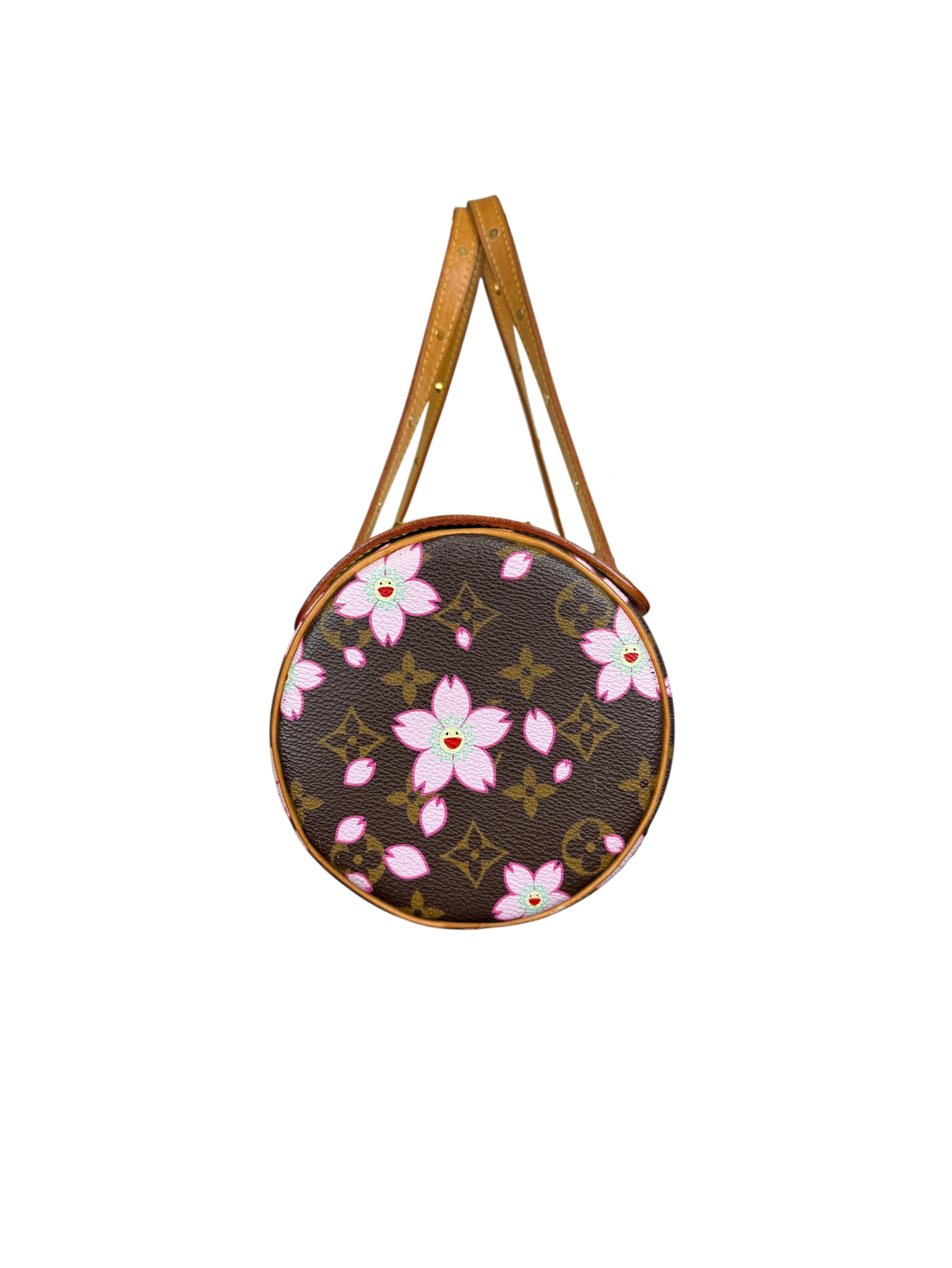 Louis Vuitton x Takashi Murakami Monogram Cherry Blossom Papillon Handbag 2003