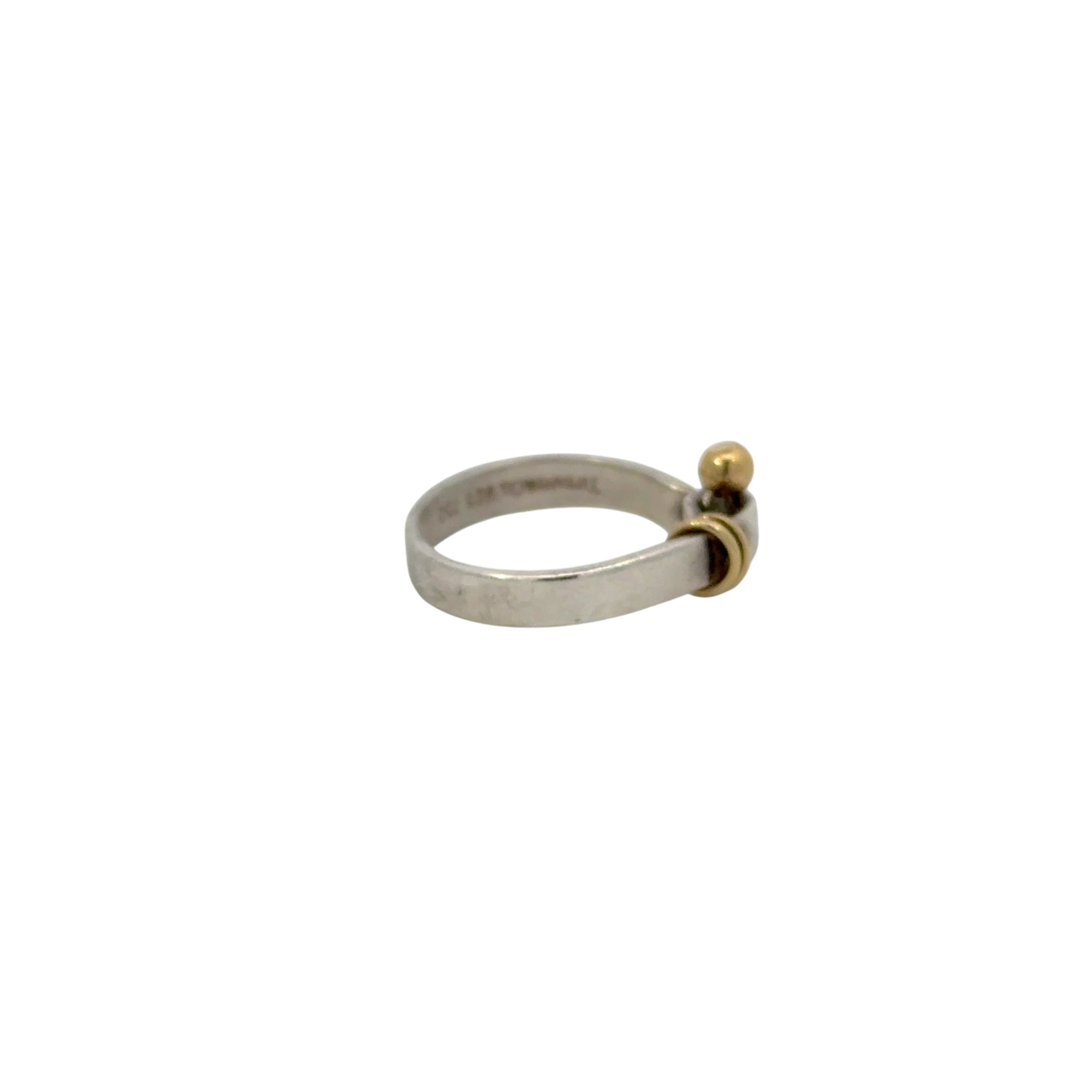 Ring Tiffany & Co. Sterling Silver and 18K Gold Hook & Eye