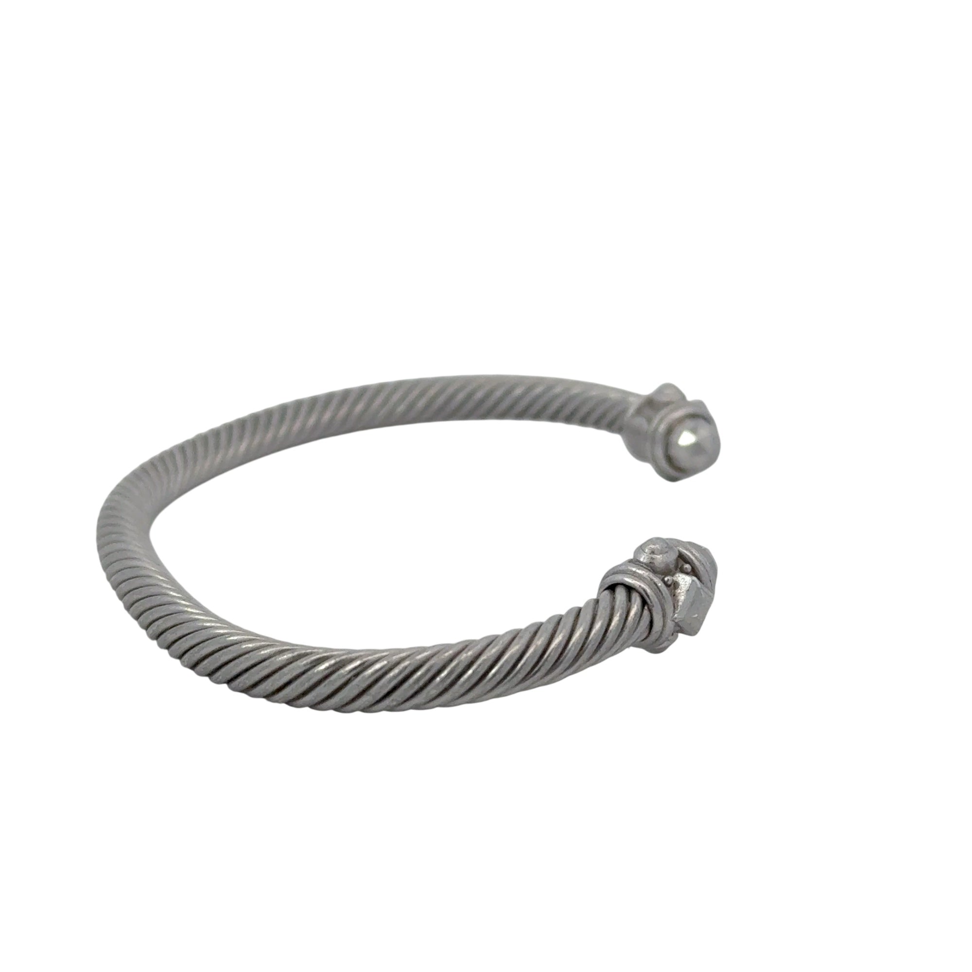 Classic Cable Bracelet 4mm Sterling Silver Aluminum David Yurman 925