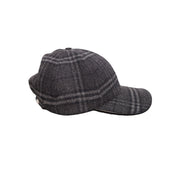 Burberry Wool Cashmere Check Baseball Cap