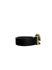 Gucci GG Marmont Torchon Black Leather Belt
