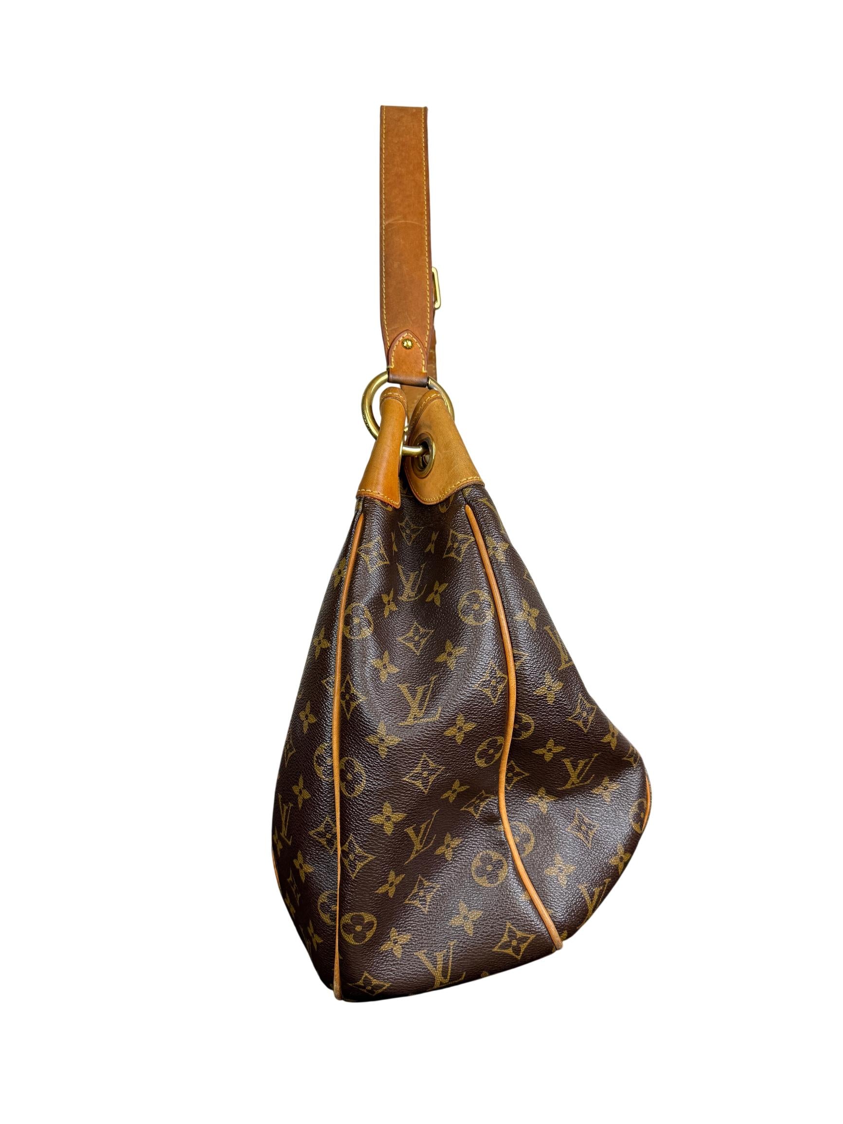 Louis Vuitton Monogram Galliera PM Hobo Bag Brown