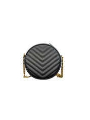 Yves Saint Laurent Vinyle Round Crossbody
