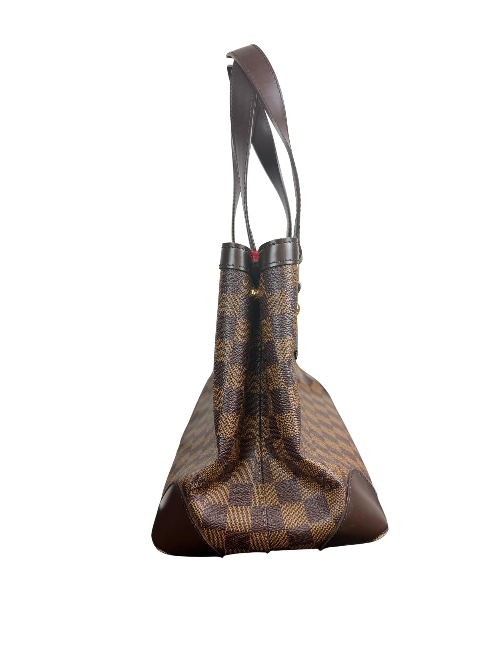 Louis Vuitton Damier Ebene Hampstead PM Tote Bag