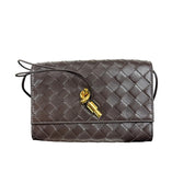 Bottega Veneta Andiamo Intrecciato Leather Pouch -Crossbody/Shoulder Strap